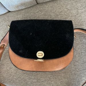 Brown and black crossbody